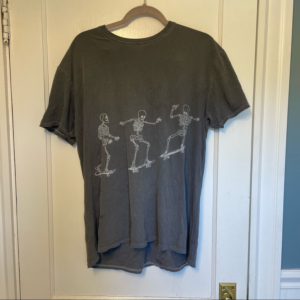 Skating Skeletons Oversized Tee by Urban Outfitters